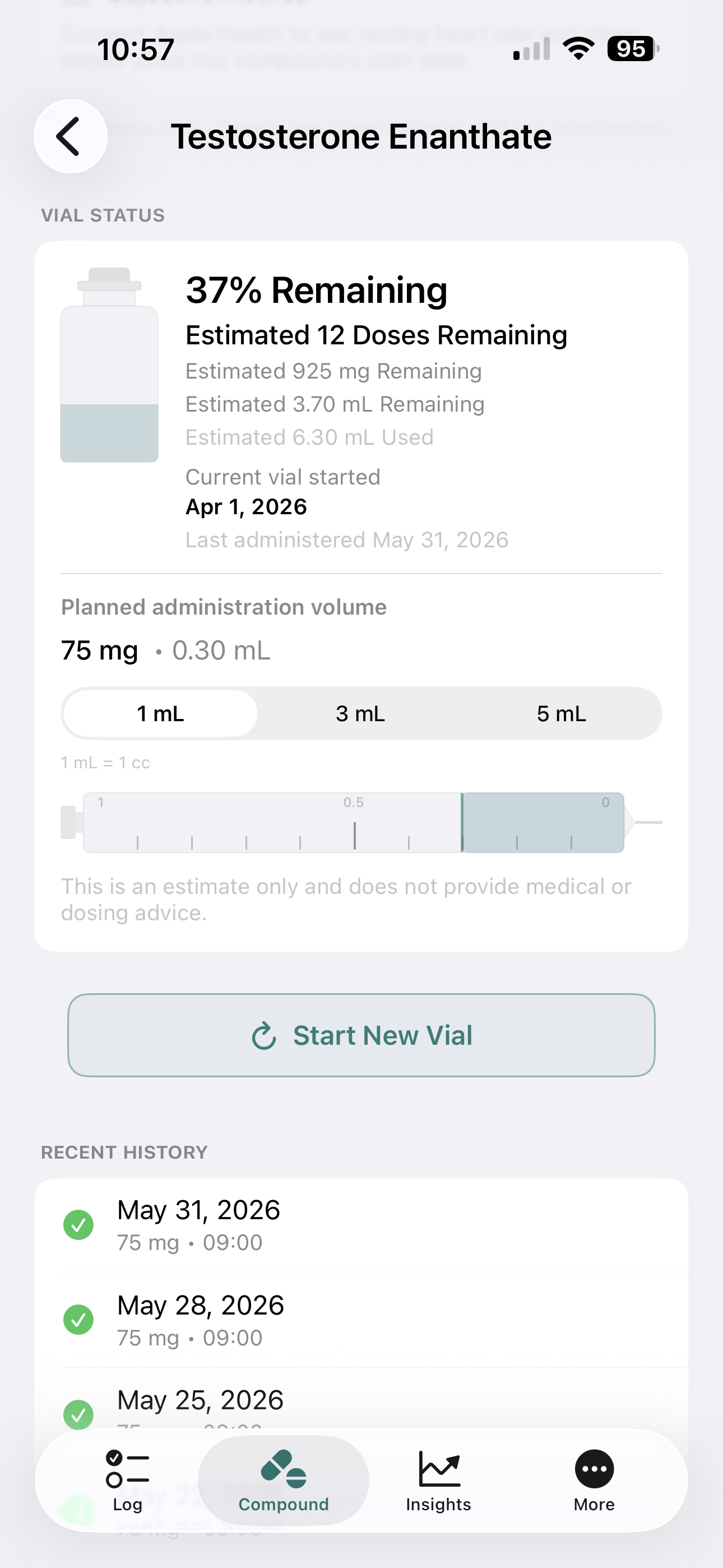 riptide vial status screen